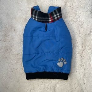 Reversible dog coat, size small